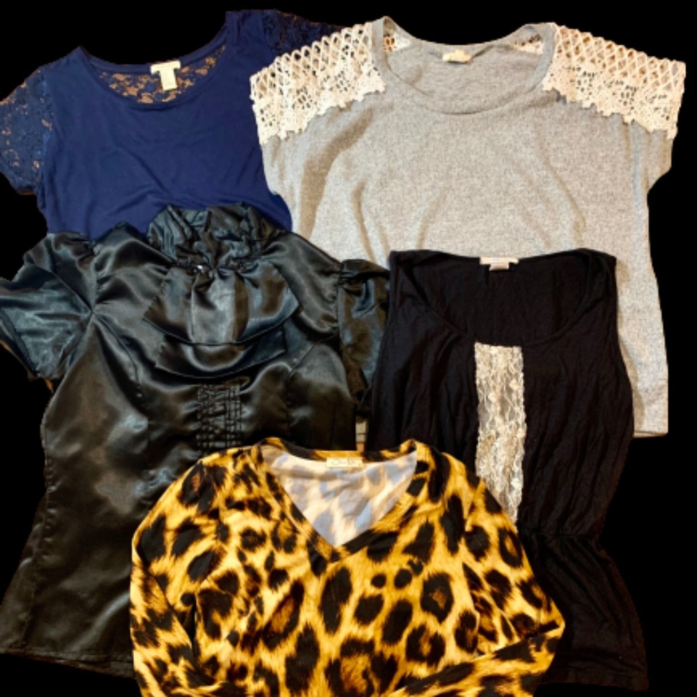 Lot of 5 Stylish Tops - M